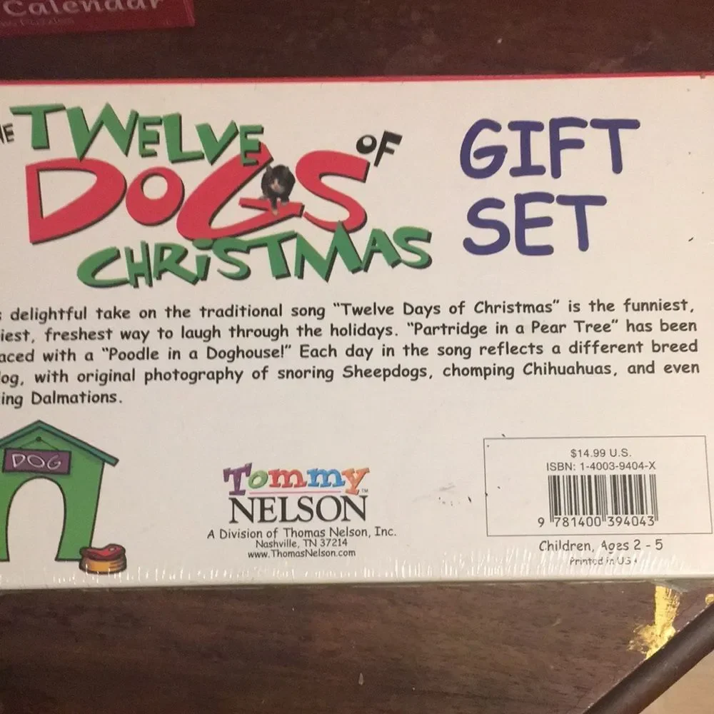 Twelve Dogs of Christmas gift set